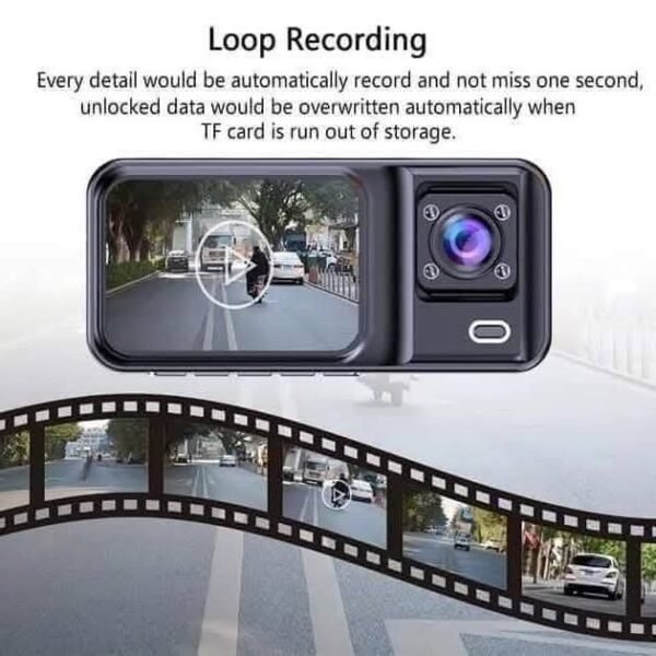 Zimtop A98 WiFi 1080 Vehicle Dash Camera With 64GB Memory Card - Image 4