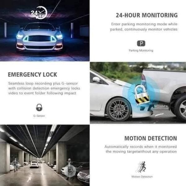 Zimtop A98 WiFi 1080 Vehicle Dash Camera With 64GB Memory Card - Image 5