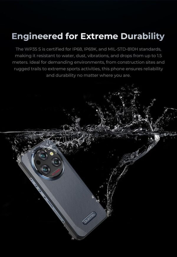 OUKITEL WP35S Rugged IP68/IP69K Triple 48MP Camera Waterproof Smartphones - Image 3